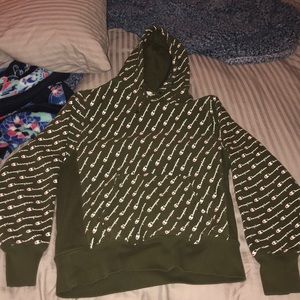 Champion | Navy Green | Reverse Weave Hoodie